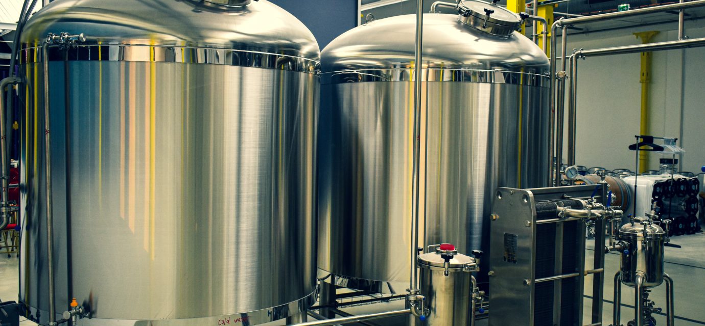 photo of brewery tanks
