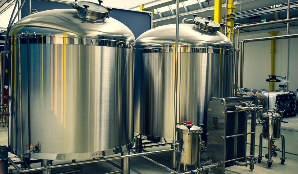 photo of brewery tanks